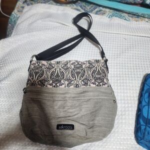 Sakroots Gray and Black Women's Bag